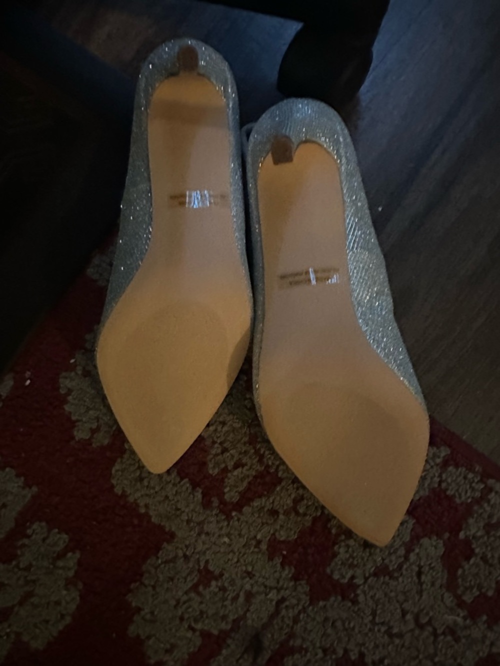 Dream Pairs Women’s Sparkle Pointed Toe Flats - Silver